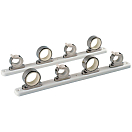 Купить Taco marine 236-F1627521 Rod Hanger Rack Серебристый  Stainless Steel (2 pcs) for 4 Rods  7ft.ru в интернет магазине Семь Футов