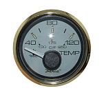 Индикатор температуры охлаждающей жидкости Faria Signature Gold Style 2" 14528 12В 40-120°C Ø52мм золотистый/белый