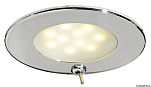 Встраиваемый LED светильник Atria 12/24В 2Вт 215Лм белый свет c выключателем, Osculati 13.447.02