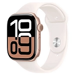 Apple MWXA3QL/A  Watch Series 10 GPS + Cellular 42mm Sport Band Золотистый Rose Gold Aluminium / Light Blush M-L