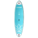 Купить Nsp noxy0910 Надувная доска для падлбординга O2 Lotus FS 10´6´´ Aqua / White 60x50x40 320 cm 7ft.ru в интернет магазине Семь Футов