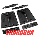 Комплект транцевых плит Nauticus серии SX, цвет черный, размер 9.5х10 (упаковка из 2 шт.) SX9510-60BL_pkg_2