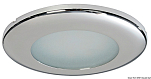 Встраиваемый LED светильник Capella 12/24В 3.6Вт 240Лм белый свет кольцо из нержавеющей стали, Osculati 13.433.30