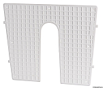 Stern protection plate white 430x350 mm, 47.763.93