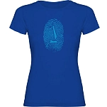 Kruskis 11502241xxls198 Футболка с коротким рукавом Sailor Fingerprint Royal Blue 30x25x2 2XL