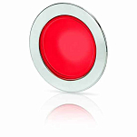 Hella marine 2JA 958 340-121 Euroled 95 Круглый теплый белый/красный светодиод Silver 95 x 30 mm