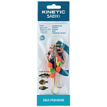 Kinetic F172-018-039 Sabiki Scandic Рыболовное Перо Бесцветный Fire Tiger