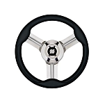 Plastimo 64758 Руль Морозини  Black / Silver 350 mm