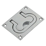 Foresti & suardi 5050175 Ручка из хромированной латуни Серебристый Silver 75 x 55 mm 