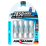 Ansmann 5035212 2850 Mignon AA 2650mAh 1x4 Перезаряжаемый 2850 Mignon AA 2650mAh Аккумуляторы Серебристый Silver