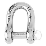 Wichard AC001401 Скоба с невыпадающим штифтом Серебристый Grey 4 mm