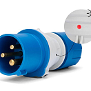 CEE Plug with Power Indicator / 16 A / 3-pin / male 76479-bvs