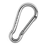 Kong italy 401561-unit Прямой карабин из нержавеющей стали 2 Единицы 10x7x5 120 mm