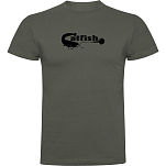 Kruskis CA65500138K039 Футболка с коротким рукавом Catfish Зеленый Dark Army Green S