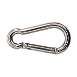 Forniture nautiche italiane 606660 Асимметричный открывающийся карабин Серебристый Silver 10 mm 