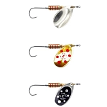 Ilba 7022535000471 Ложка-приманка Tondo 2 5g Золотистый Gold / Black Dots
