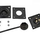 3-полюсная розетка с крышкой