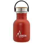 Laken BSB35RO Basic 350ml Крышка из нержавеющей стали и бамбука Красный Red