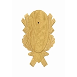Eurohunt X-560812 Дубовая доска для трофеев оленя 4 с пластиковыми зажимами Light Brown 23x15 cm Hunt