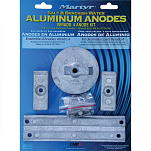 Martyr anodes 194-CMVERADO4KITA Mercury Verado 4 Цилиндр Анод Комплект Серебристый Grey