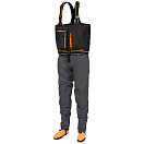 Купить Savage gear 1608943 SG8 Chest Zip Wader Серый  Black / Grey LL 7ft.ru в интернет магазине Семь Футов