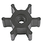 Talamex 17200238 17200238 Нитриловое внутреннее рабочее колесо с одинарным плоским приводом Черный Black