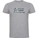 Купить Kruskis CA65500358C077 Футболка с коротким рукавом Up And Down Серый Heather Grey L 7ft.ru в интернет магазине Семь Футов