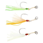 Blue crab BCJIGGING3/0-ORA-OS Assist hook Single Jigging 3 Единицы Желтый Orange 3/0