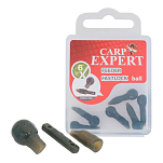 Carp expert 79032620 Feeder Круглые зажимы для быстрых проводов Бесцветный Green