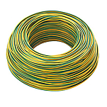 Forniture nautiche italiane 3939801GV Электрический кабель Золотистый Yellow / Green 1.5 mm 