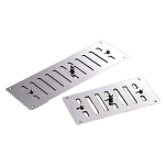 Talamex 78338152 Закрытый гриль-вентилятор Серебристый Grey 152 x 76 mm 