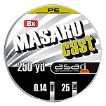 Asari LAMS25018 Masaru Cast Плетеный 230 m Зеленый  Green 0.180 mm 