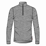 Odlo 110802-10420-XXL Базовый слой с длинным рукавом Natural 100% Merino Warm Серый Grey Melange / Grey Melange 2XL