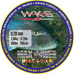 Wakasu 48282325 Multi Max Power Монофиламент 1000 m Многоцветный Multicolour 0.250 mm 