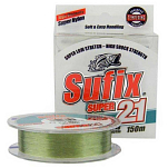 Sufix 13SUDS1MM0200ADB2R Super 21 Мононить 150 м Зеленый  Lo-Vis Green 0.200 mm 