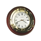 Купить Часы настенные «Иллюминатор» Foresti & Suardi 2083.L Ø320x170мм из полированной латуни и дерева 7ft.ru в интернет магазине Семь Футов