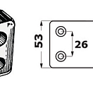 VOLVO trim anode for legs 270 43.500.00