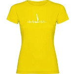 Kruskis 11502302xls176 Футболка с коротким рукавом Sailing Heartbeat Yellow 30x25x2