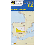 Navicarte 105121232 E32 R-12 Морские карты Бильбао-Сантонья