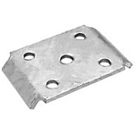 Seachoice 50-55161 U Bolt Ось пластины Серебристый Silver