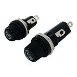 Euromarine 000382 6.3x32 mm 12V Стеклянный предохранитель. встроенный в держатель предохранителя Серебристый Black 1-10A