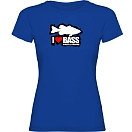 Купить Kruskis 11502241mk037 Футболка с коротким рукавом I Love Bass Royal Blue 30x25x2 7ft.ru в интернет магазине Семь Футов