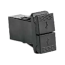 Купить Sierra 11-AP10020 Квадратное USB-за зарядное устройство для монтажа на панель Black 3.15A 7ft.ru в интернет магазине Семь Футов