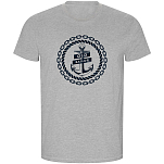 Kruskis CA66900358C061 Футболка с коротким рукавом Old Sailor ECO Серый Heather Grey L