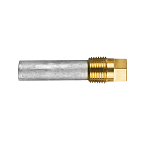 Цинковый анод Tecnoseal 02000T Ø16x54мм стержневой с латунной заглушкой для двигателей General Motors