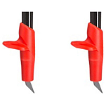Leki 858980114 Nordic Walking Speed Tip Красный  Neon Red