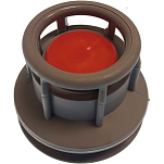 Goldenship GS20046 Нажмите Botton Release Надувной лодочный клапан Серый Black