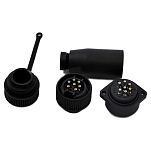 Hella marine 8JA 006 807-801 7 Вилка поляков Серебристый Black