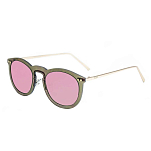 Ocean sunglasses 20.26 поляризованные солнцезащитные очки Berlin Pink Transparent Brown / Metal Gold Temple/CAT2