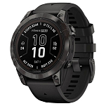 Garmin 010-02777-11 Часы Fenix 7 Pro Sapphire Solar Серебристый Carbon Grey DLC Titanium / Black Band